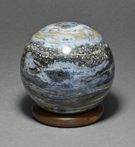 Fine 7 cm polished ocean jasper sphere (1 of 4)