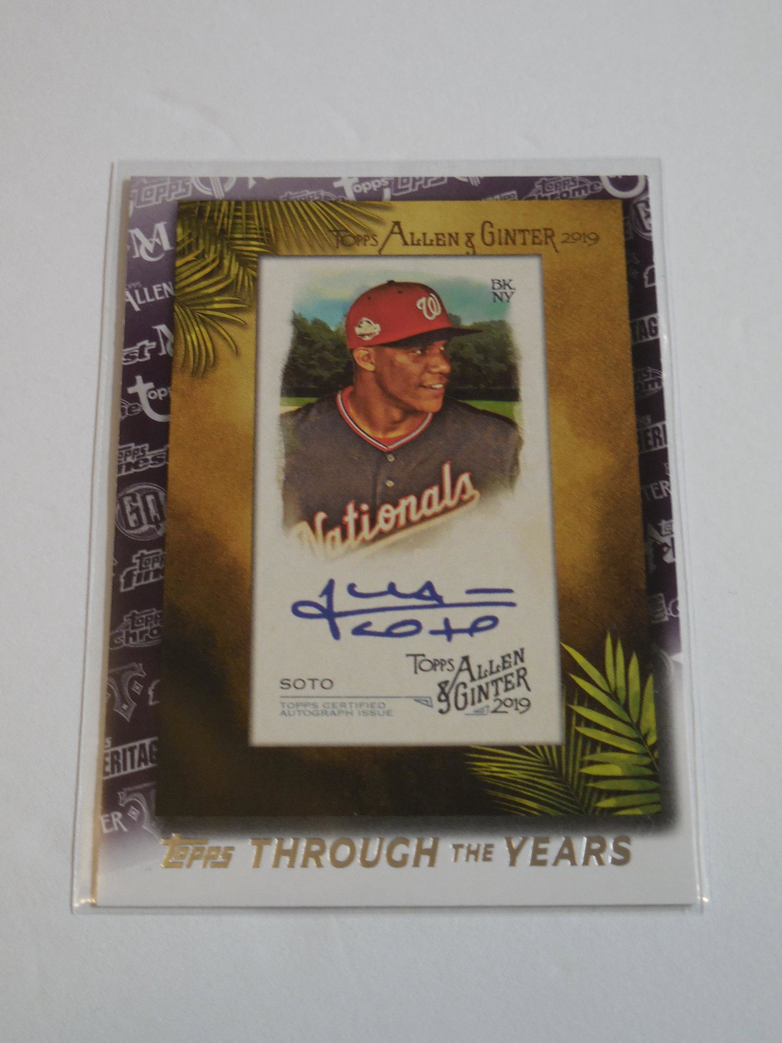 21 TOPPS JUAN SOTO THROUGH THE YEARS (1 of 2)