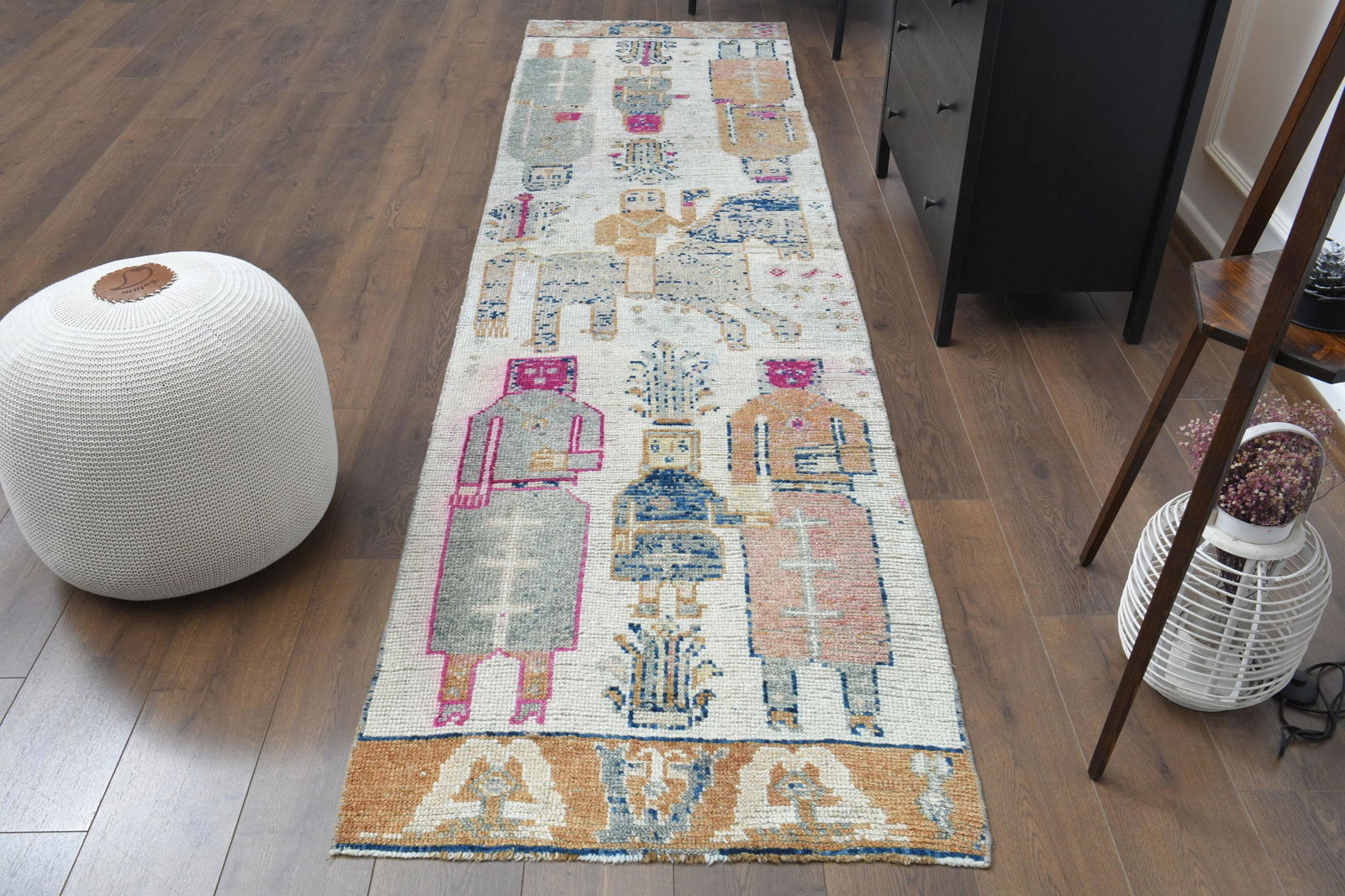 3x11 BOHO Vintage Turkish Rug Runner (1 of 9)