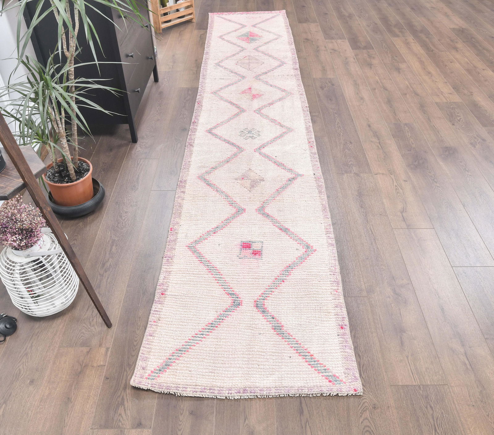 3x13 HAND-KNOTTED Vintage Turkish Oushak Runner (1 of 7)