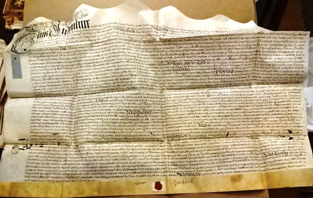 1710 English Vellum Indenture Red Wax Seal Queen Anne (1 of 4)