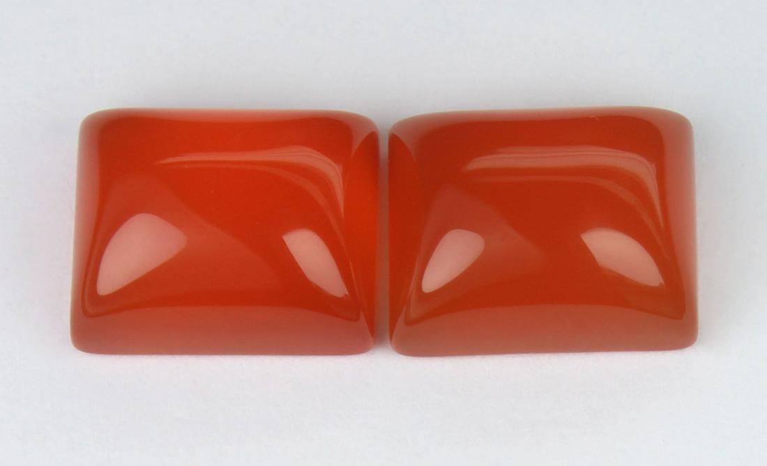 7.22 Cts Natural Carnelian Lot: No Reserve! Title: 7.22 Cts Natural Carnelian Lot Additional Information: Gemstone : Natural Carnelian Weight : 7.22 carat Shape : Rectangular Caboshon Dimensions : 10x8 mm Number of Stone : 2 Color :