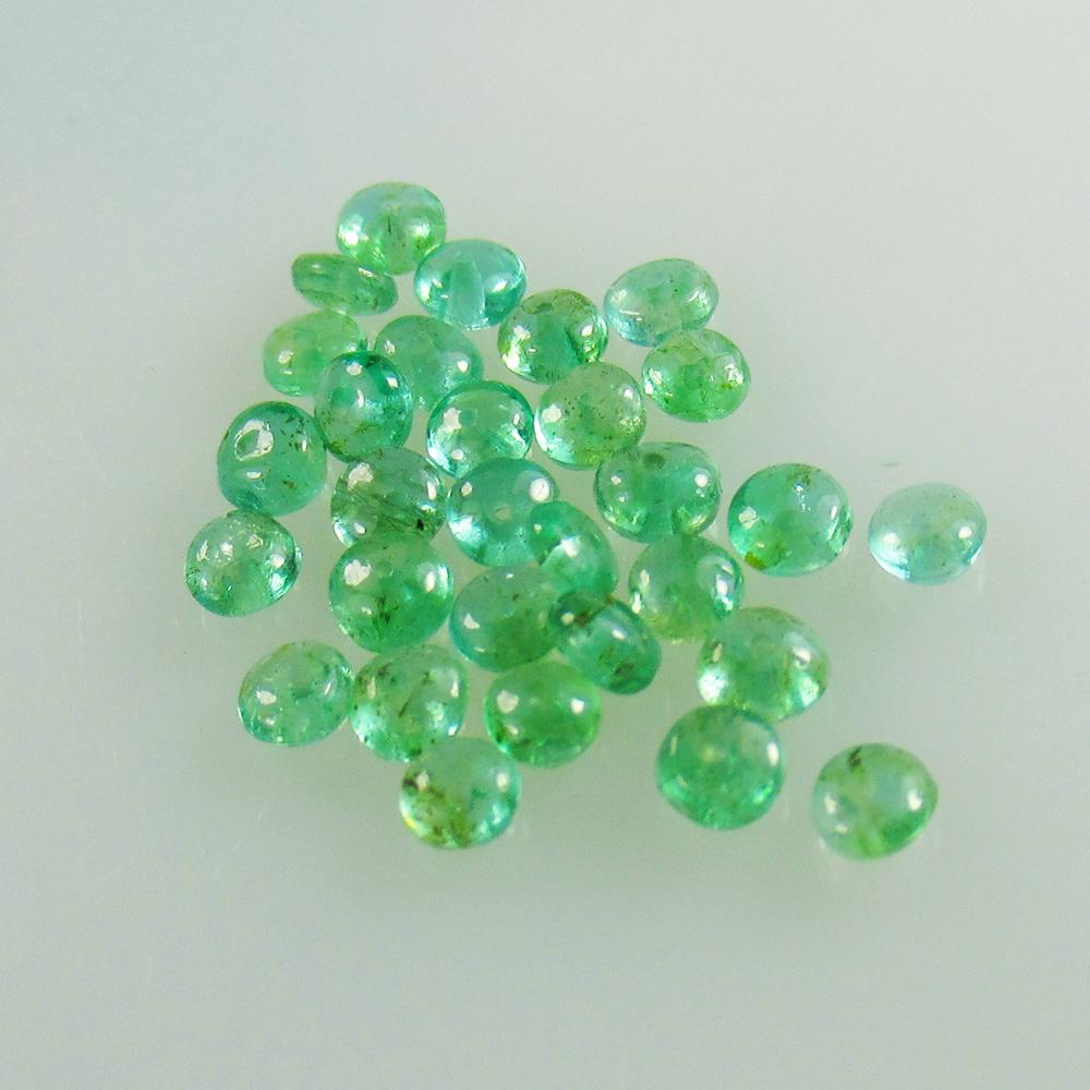 3.30 Ctw Natural 30 Emerald Round Beads: No Reserve! Title: 3.30 Ctw Natural 30 Emerald Round Beads Stone Clarity: Transparent Gemstones: Natural Emerald Beads Carat Weights: 3.3 Size/Dimensions: 2.80 - 3.10 mm / 30 Pc's Additional Informati