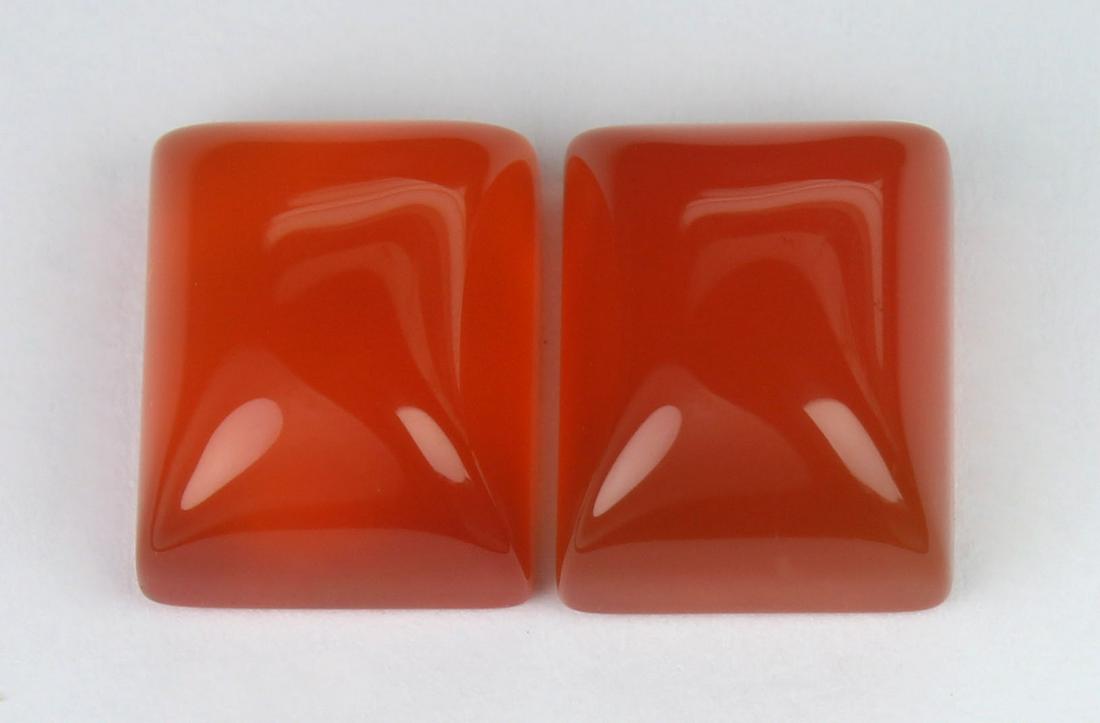 7.24 Cts Natural Carnelian Lot: No Reserve! Title: 7.24 Cts Natural Carnelian Lot Additional Information: Gemstone : Natural Carnelian Weight : 7.24 carat Shape : Rectangular Caboshon Dimensions : 10x8 mm Number of Stone : 2 Color :