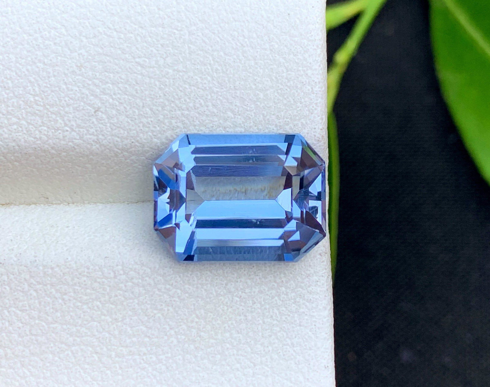 Santa Maria Color Aquamarine Beryl Gemstone , Top Color Emerald Cut Aquamarine Gemstone From Minas: Materials: Gem type: Aquamarine Carat weight: 5.55 Description Presenting here is a santa maria blue color natural aquamarine gemstone. Deep Blue Aquamarines are very rare aquamarines. This Aquamarine