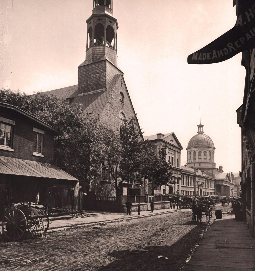 WILLIAM NOTMAN Bonsecours Church and Market, Montreal c.1884 Sep 20