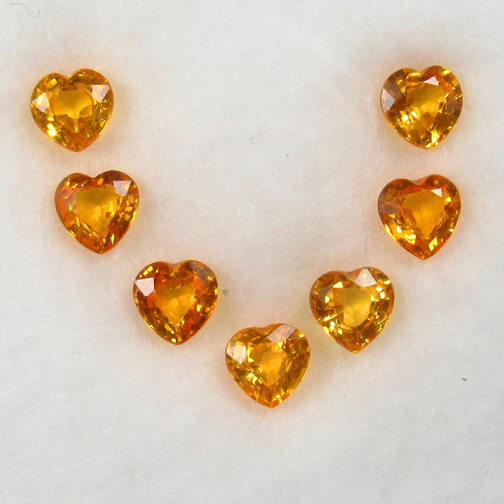 Fancy Orange Sapphire Set - 2.37 Ct (1 of 3)