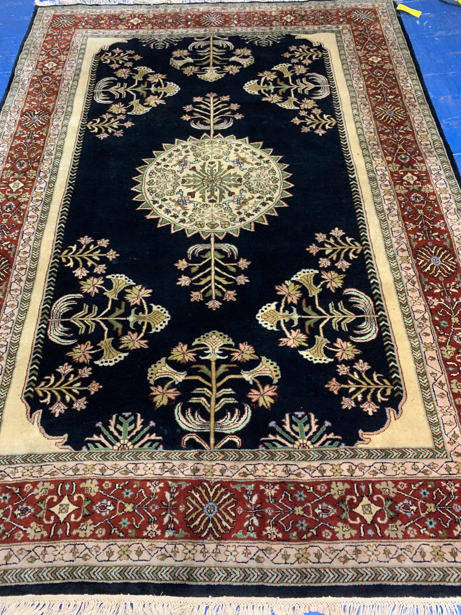 Hand Knotted Agra Tabriz Rug 6x8.10 ft (1 of 9)