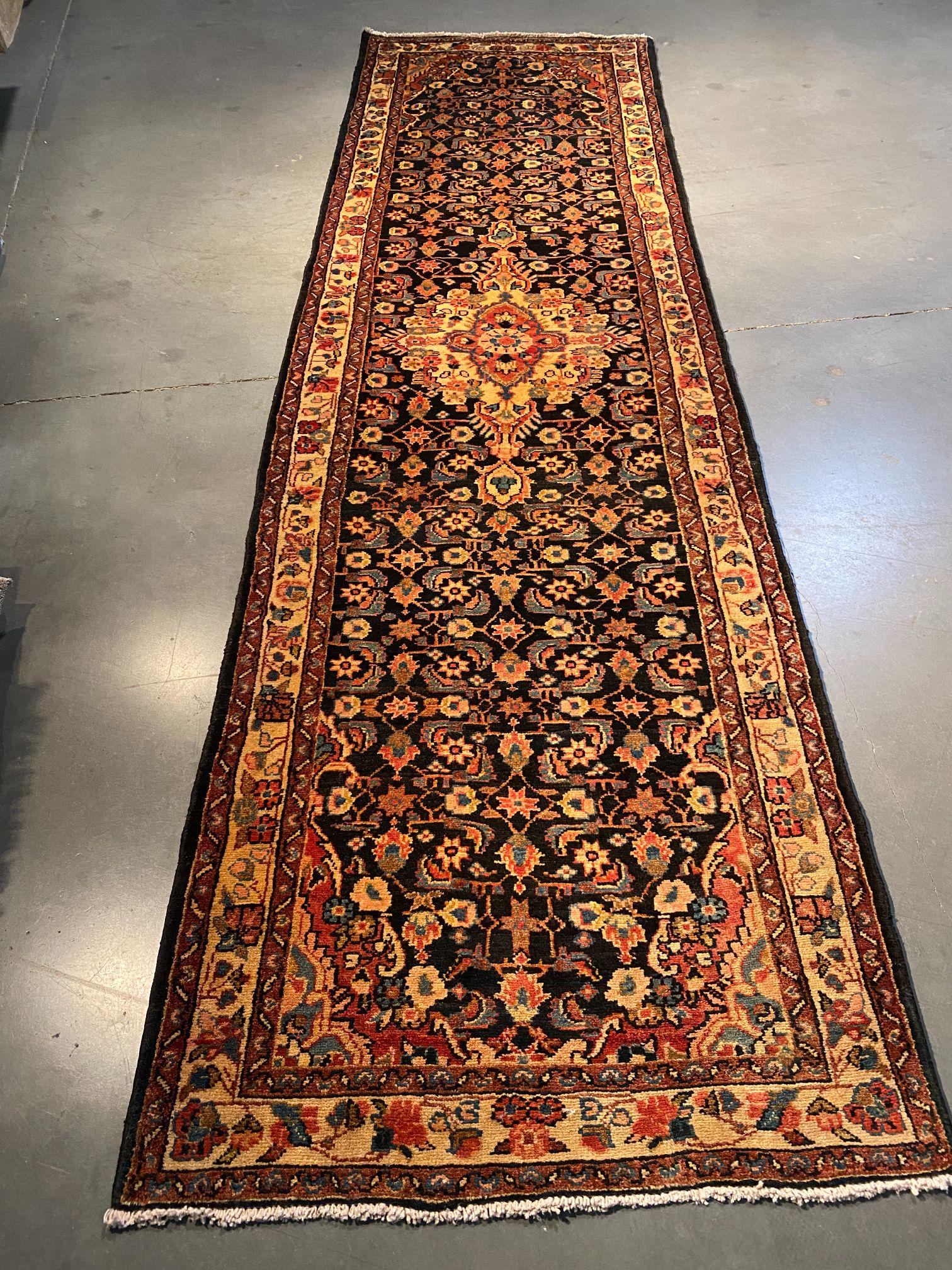 MAGNIFICENT PERSIAN HAMEDAN RUNNER 3x10.7 (1 of 7)