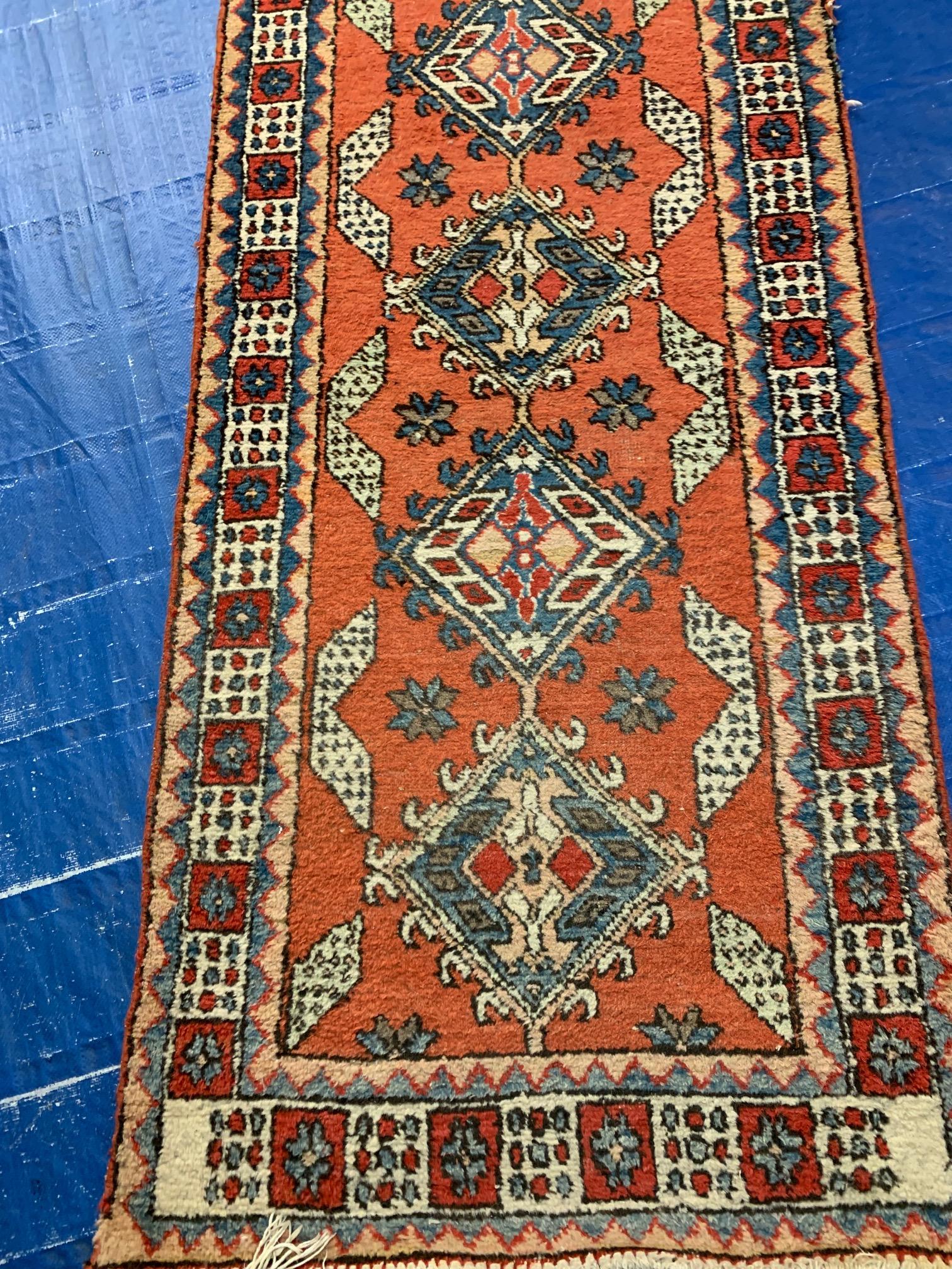 Hand Knotted Persian Shirvan Runner Rug 2.8x10.4 ft (1 of 5)