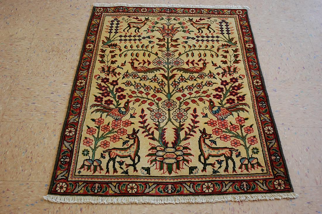 Persian TBRIZ ORIENTAL RUG 3' x 4' 3" (1 of 9)