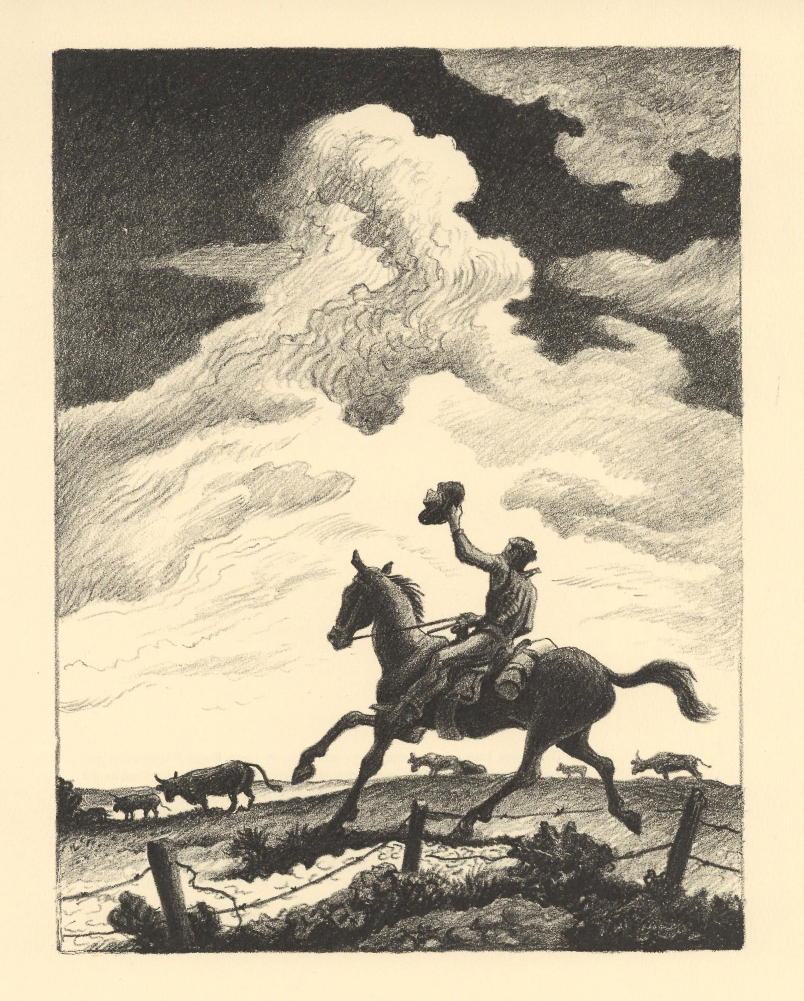 Thomas Hart Benton lithograph (1 of 1)