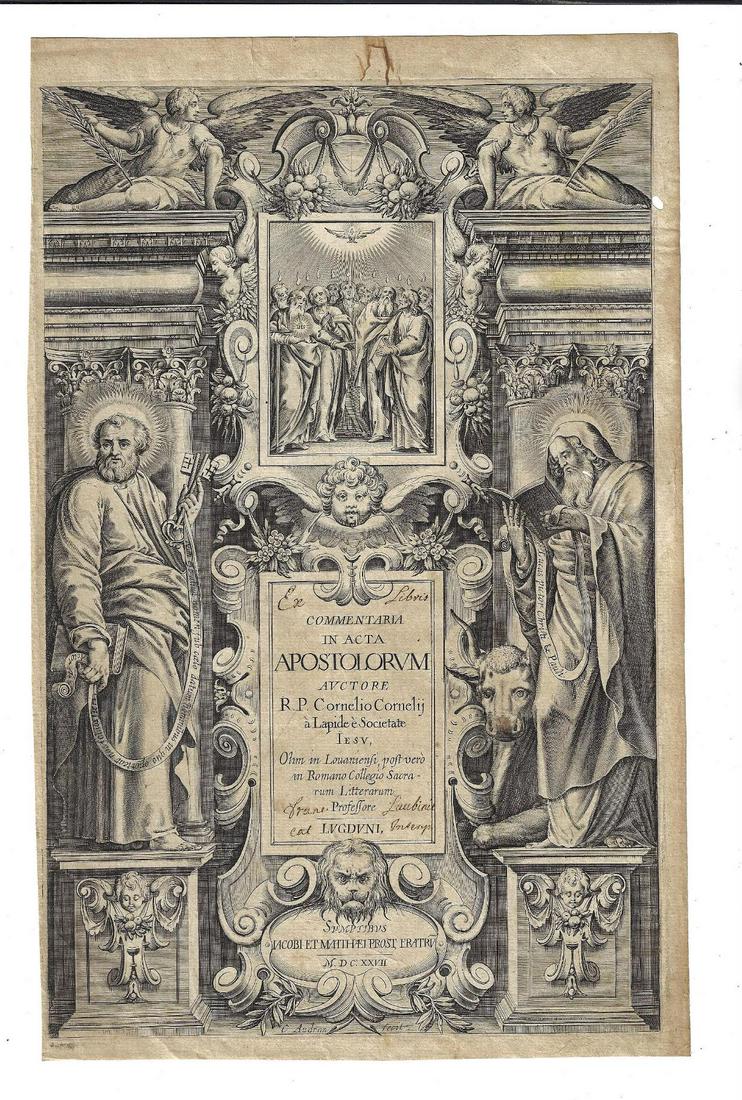 1627 Beautifully Engraved Audran Title Leaf (1 of 1)