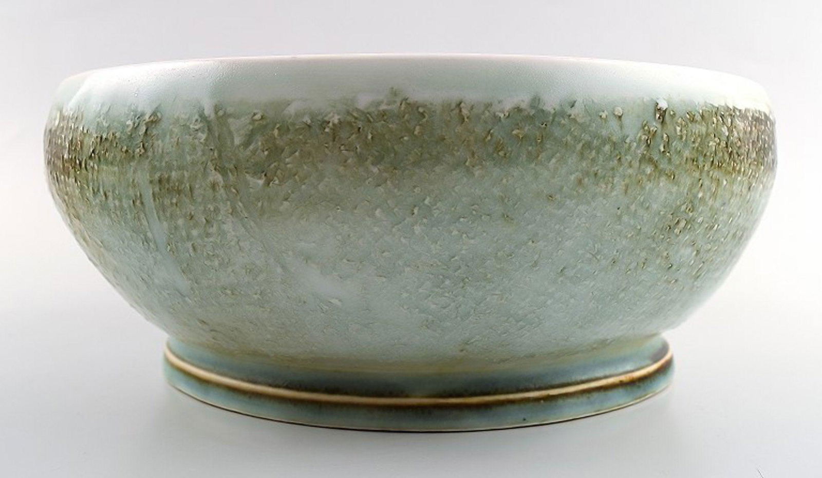 Large Swedish unique ceramic bowl. (1 of 4)