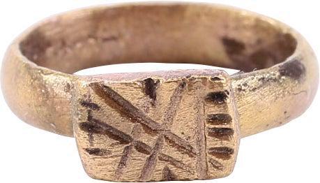 ROMAN PROSTITUTE'S RING 1st-3rd C.AD JEWELRY, SIZE 2 3/4 (1 of 4)