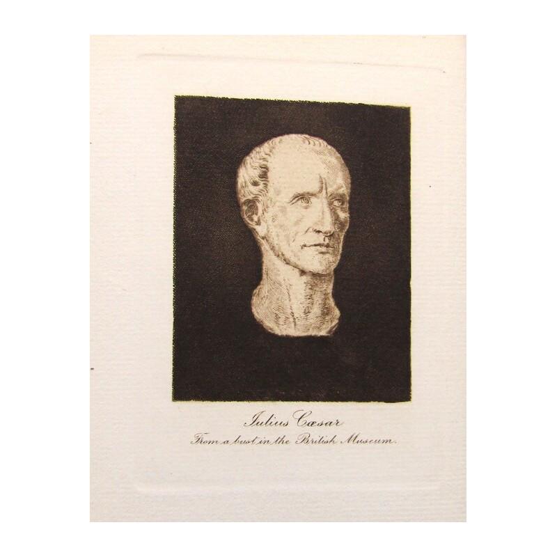 Julius Caesar: Shakespeare's Tragedy of Julius Caesar With Preface, Glossary &c. by Israel Gollancz. Publishers maroon cloth with blind-stamped vignette. Gilt title to spine. Gilt top page-block, others untrimmed. B