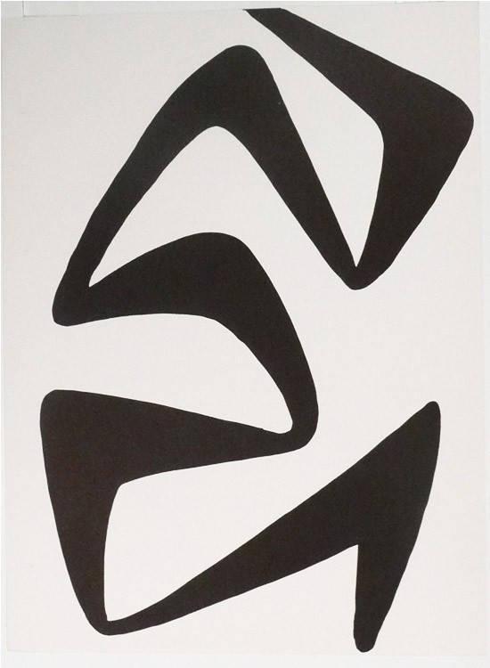 Calder Original Lithograph, DM55173, Derriere le Miroir 1968: Artist: Alexander Calder Country: USA Title: Untitled DM55173 Medium: Original Lithograph Marks: Not signed not numbered Paper Size: 15 x 11 inch Publisher: 1968 Maeght, France Provenance: Derriere le