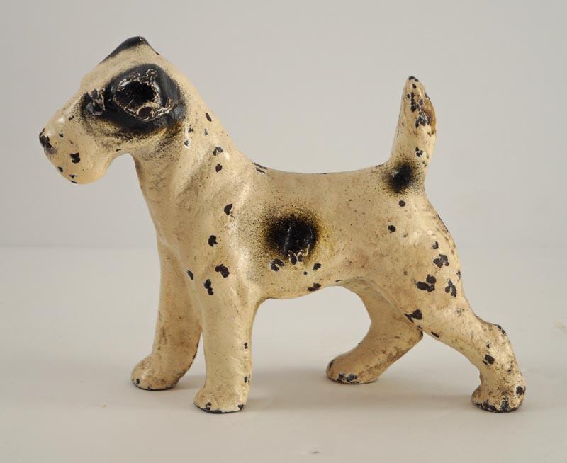 Antique Fox Terrier Dog Cast Iron Doorstop (1 of 5)