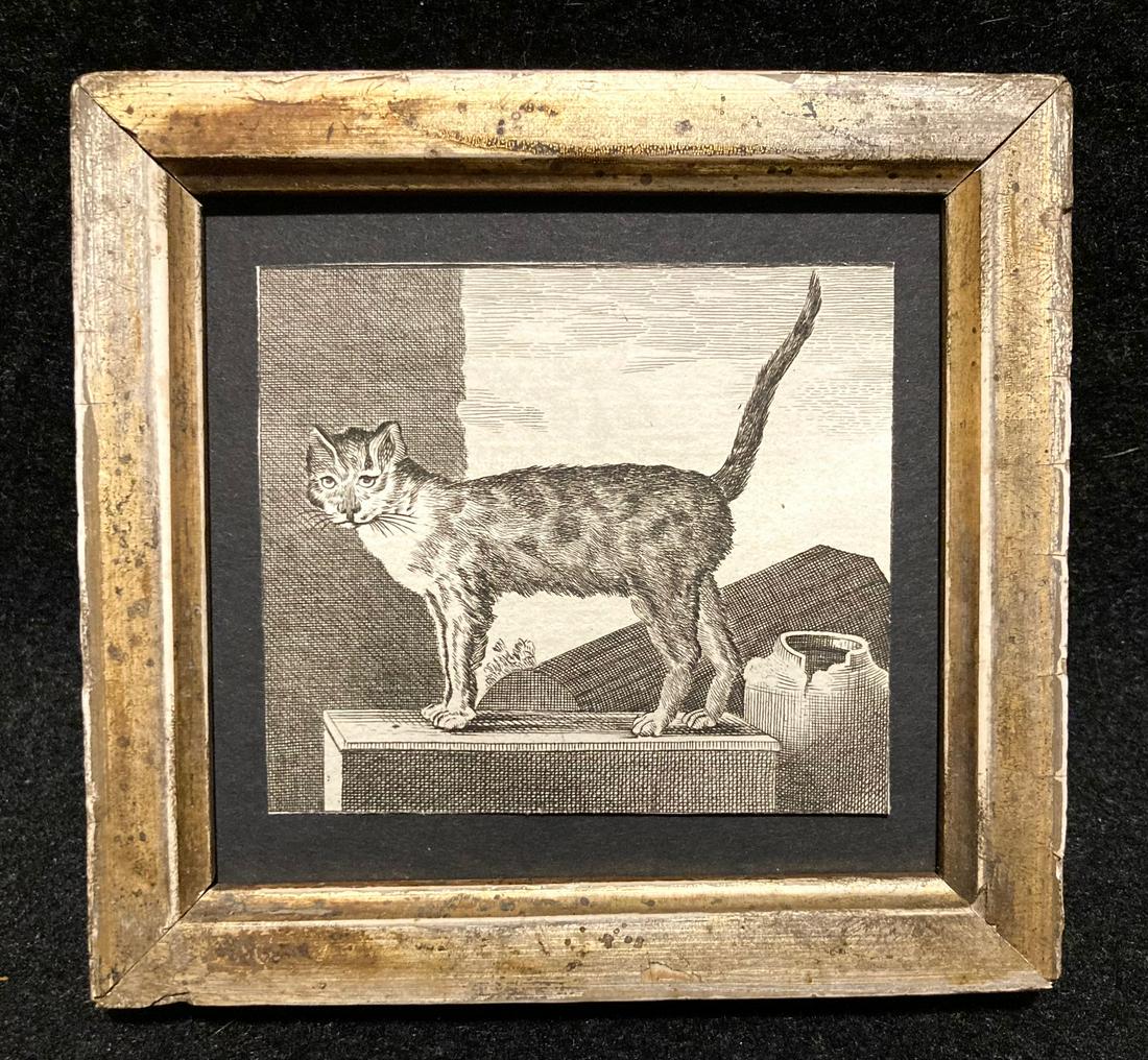 1769 calico cat engraving (1 of 2)