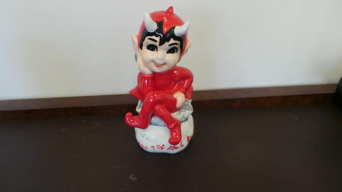 Vintage Lefton "Root of All Evil"Devil Bank (1 of 3)