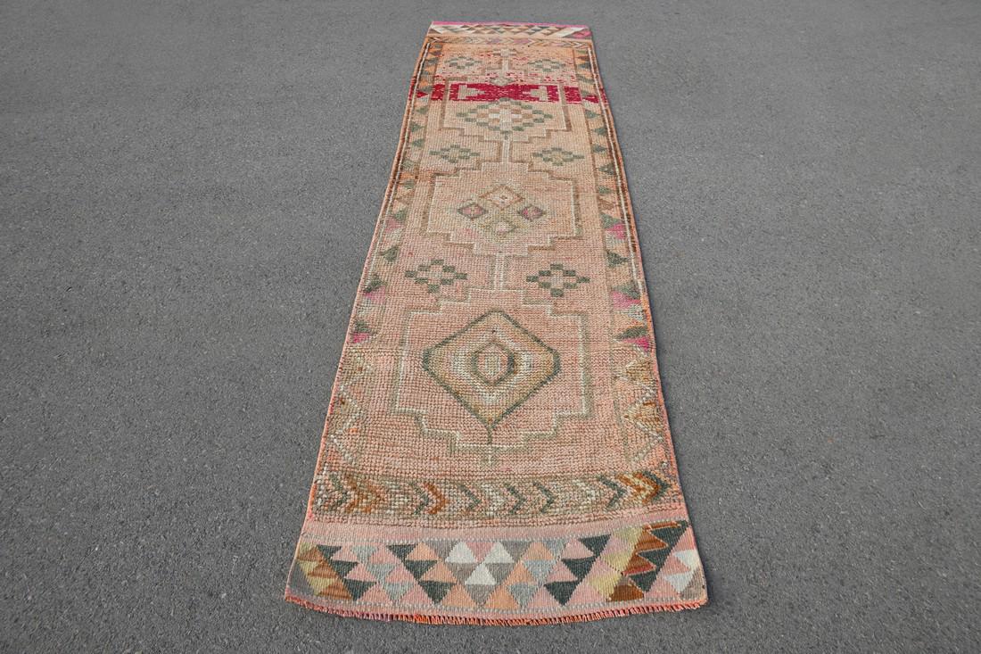 3x10 TURKISH VINTAGE HERKI RUG - 20506: Title: 3x10 TURKISH VINTAGE HERKI RUG - 20506 Description: Herki runner rugs are your go-to for a thicker high-quality runner. The thickness of the piles gives them a soft and luxurious feel. Handwove