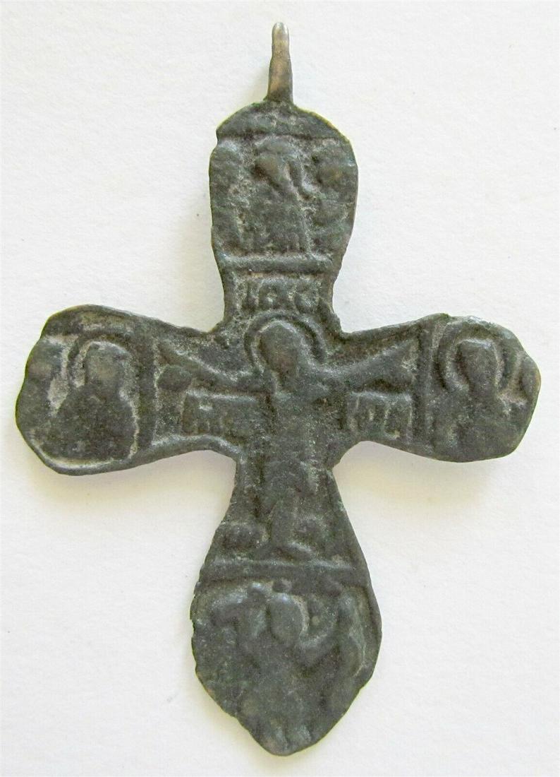 16th CENTURY RUSSIAN ORTHODOX NECK CROSS antique icon (1 of 3)