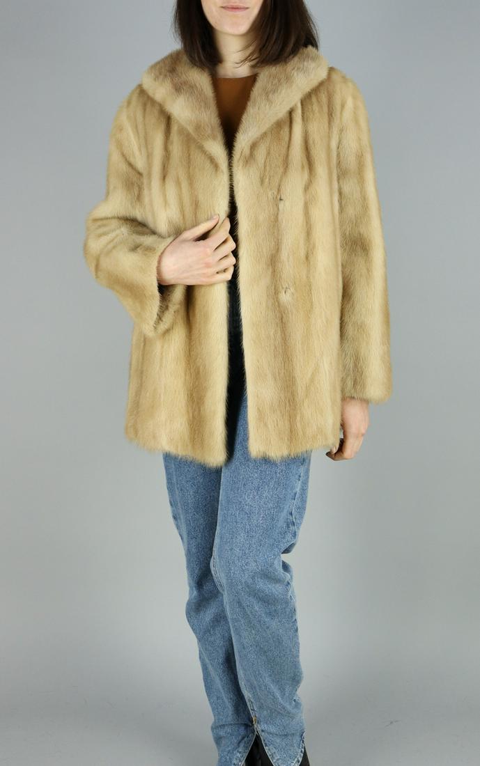 BLONDE MINK FUR JACKET - US 16 - EU L (1 of 12)
