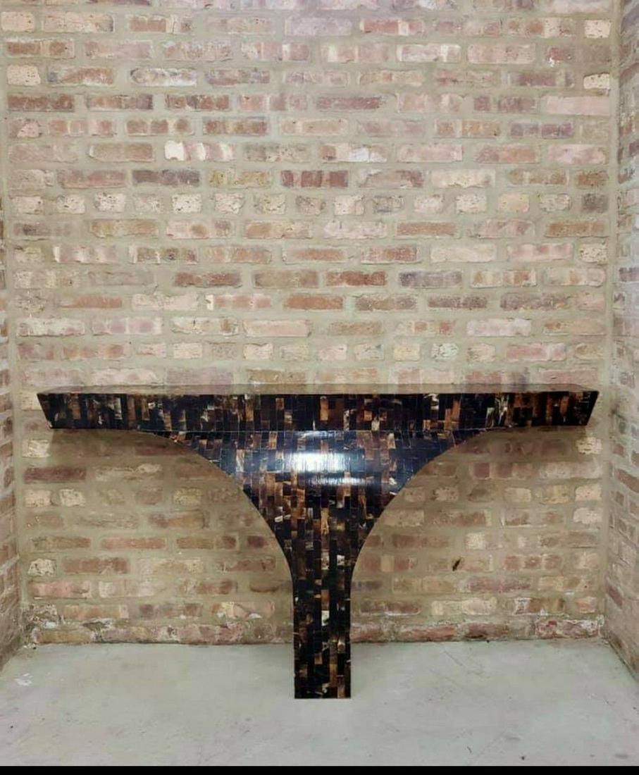 Mid Century Modern Karl Springer Tessellated Horn Console Table (1 of 5)
