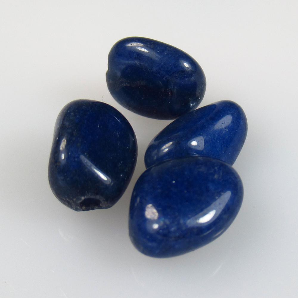 9.16 Ctw Natural 4 Blue Sapphire Dumble Beads (1 of 2)