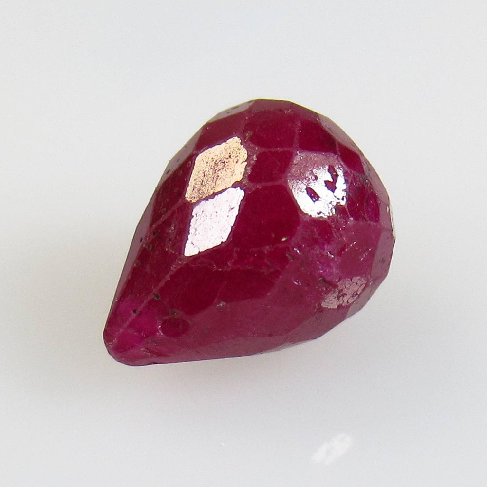 4.70 Ctw Natural Mozambique Red Ruby Pear Drop Beads (1 of 2)