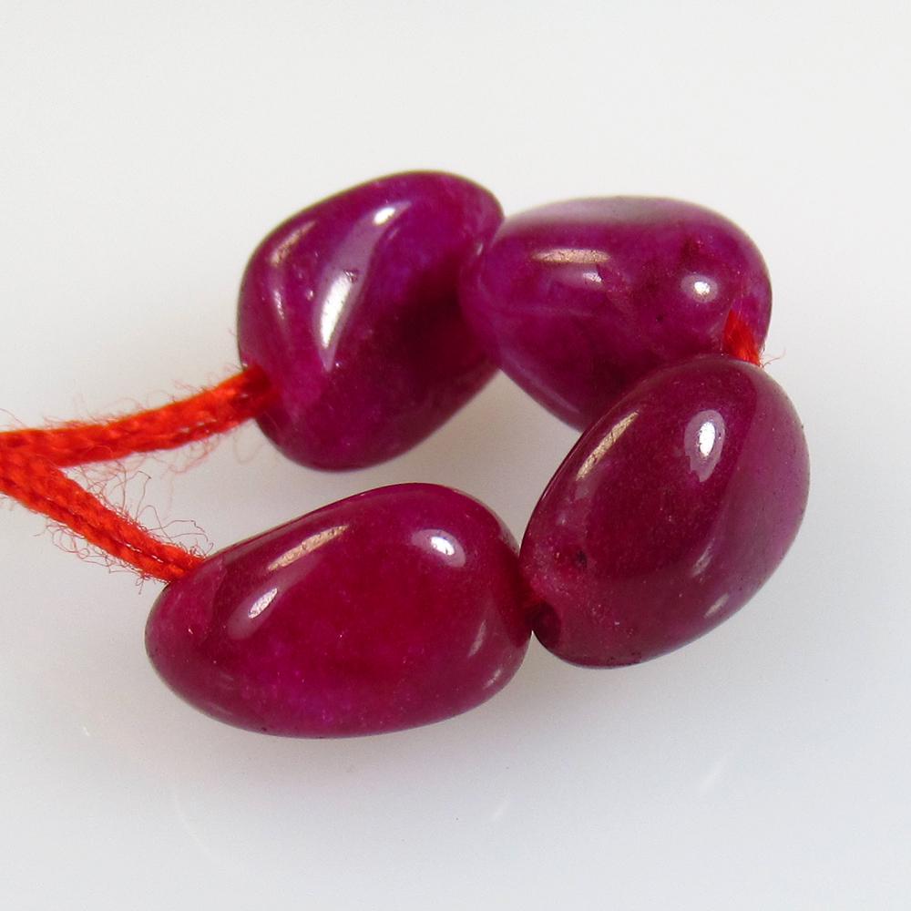 7.76 Ctw Natural 4 Mozambique Dumble Beads (1 of 2)