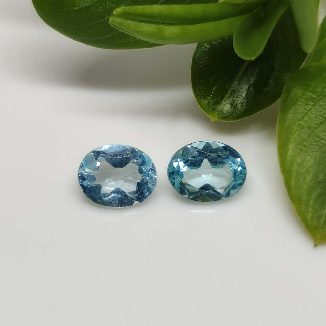 0.85 ct Natural Blue Apatite Pair (1 of 1)