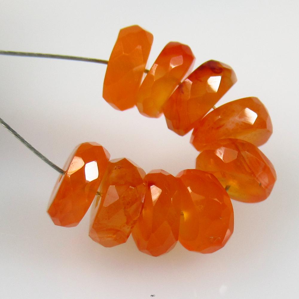 8.00 Ctw Natural 9 Drilled Orange Carnelian Round Beads: No Reserve! Title: 8.00 Ctw Natural 9 Drilled Orange Carnelian Round Beads Stone Clarity: Semi-Transparent Gemstone: Natural Carnelian Beads Carat Weight: 8.00 Size/Dimensions: 6.30 - 6.70 mm / 9 PC's