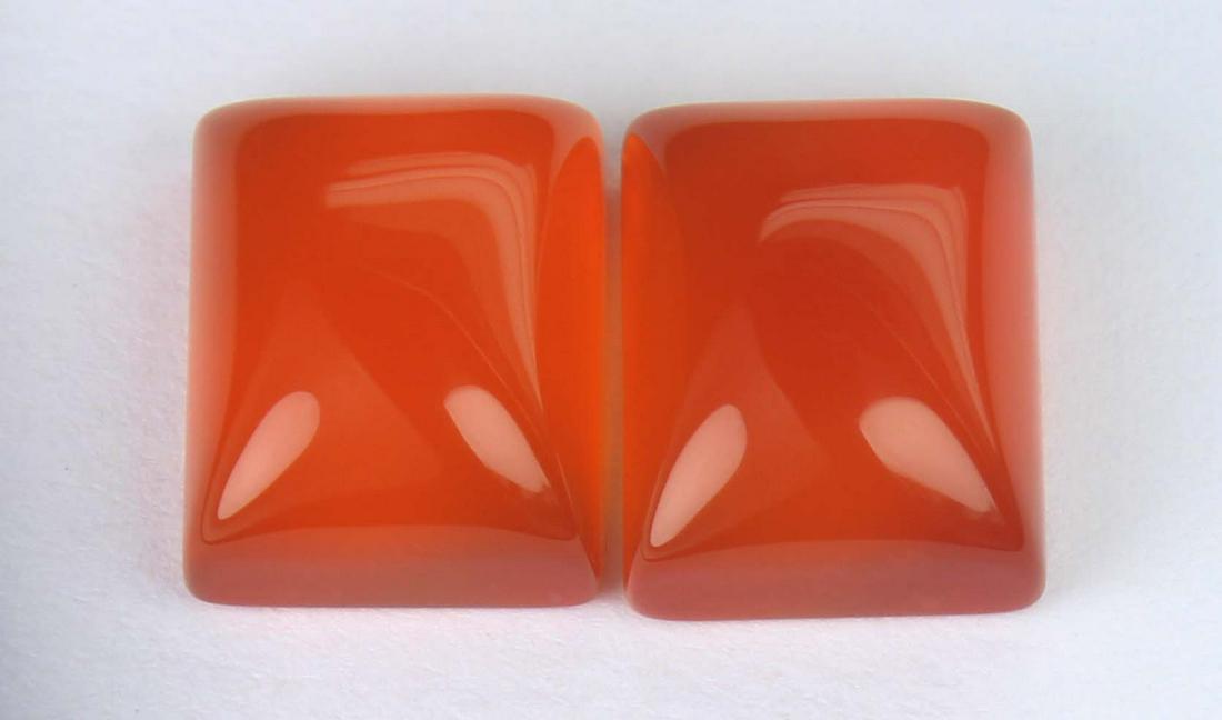 8.48 Cts Natural Carnelian Lot: No Reserve! Title: 8.48 Cts Natural Carnelian Lot Description: Gemstone : Natural Carnelian Weight : 8.48 carat Shape : Rectangular Cabochon Dimensions : 10x8 mm Number of Stone : 2 Color : Orange Ori