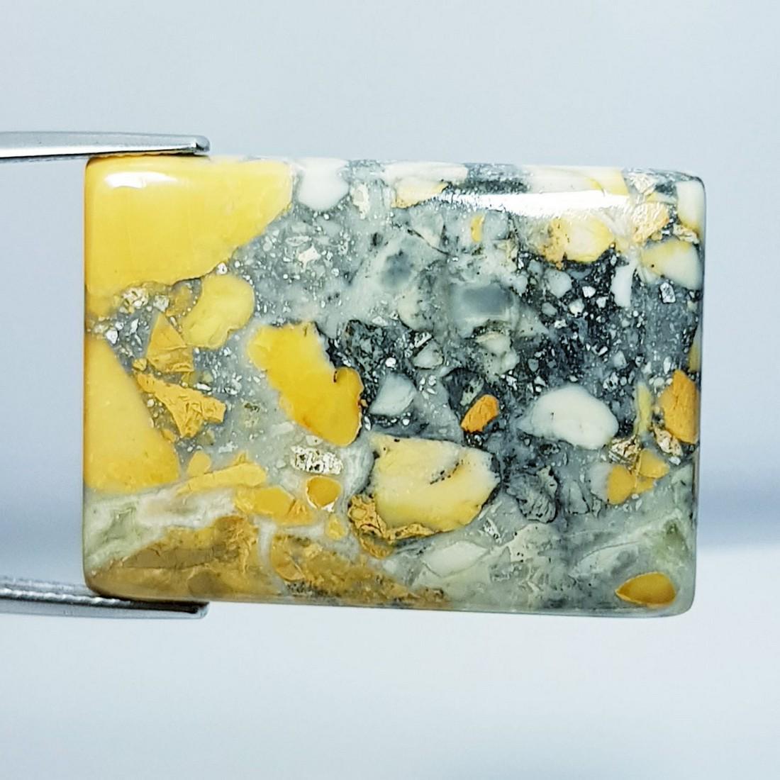 39.70 ctz Natural Malingono Jasper: No Reserve! Title: 39.70 ctz Natural Malingono Jasper Color/Clarity: Multy Color / Opaque Gemstones: Jasper Carat Weights: 39.7 Size/Dimensions: 31.30 x 22.85 x 4.60 Additional Info: Octagon / Brazil