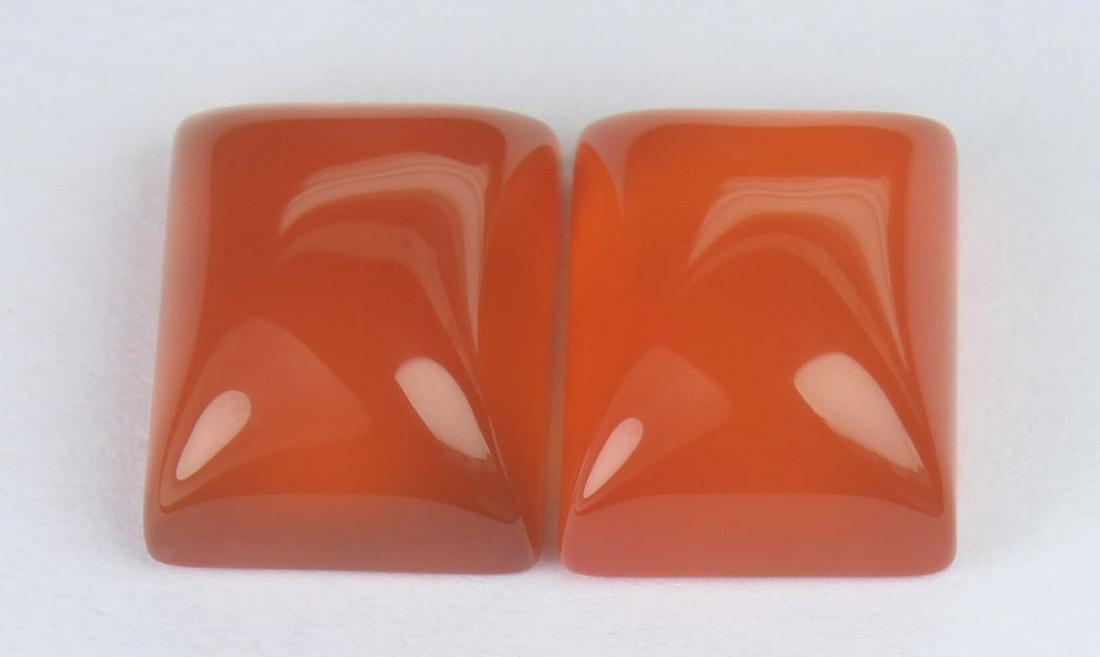 7.40 Cts Natural Carnelian Lot: No Reserve! Title: 7.40 Cts Natural Carnelian Lot Description: Gemstone : Natural Carnelian Weight : 7.40 carat Shape : Rectangular Cabochon Dimensions : 10x8 mm Number of Stone : 2 Color : Orange Ori