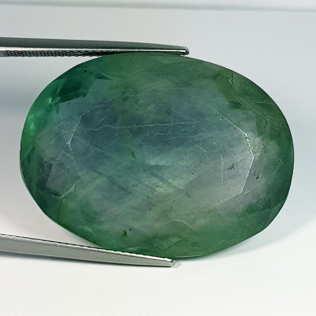 90.77 ctz " Rare Big Sized Gem" Natural Green Fluorite (1 of 4)