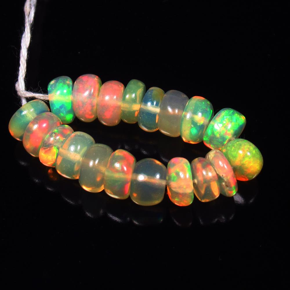 Natural Multicolor Opal Beads - 5.58 Ct (1 of 2)