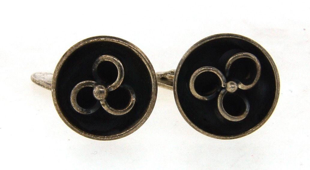 LOVELY Sterling Silver Denmark Cufflinks Circa 1960s (1 of 1)