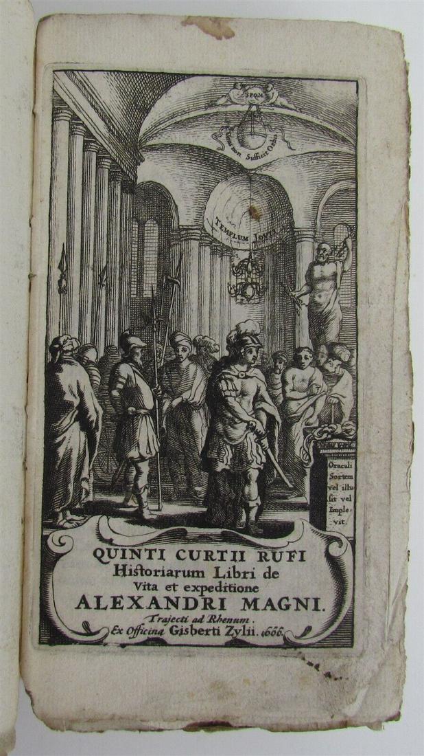 1666 HISTORY Of ALEXANDER THE GREAT antique by Curtius Rufus (1 of 5)