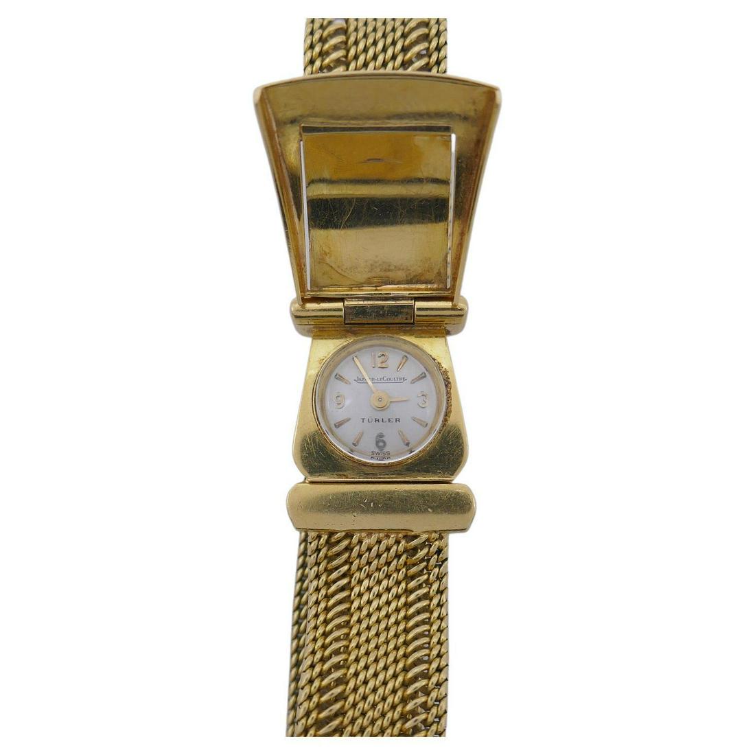 Vintage Jaeger-LeCoultre Türler Gold Mesh Wristwatch Bracelet (1 of 13)