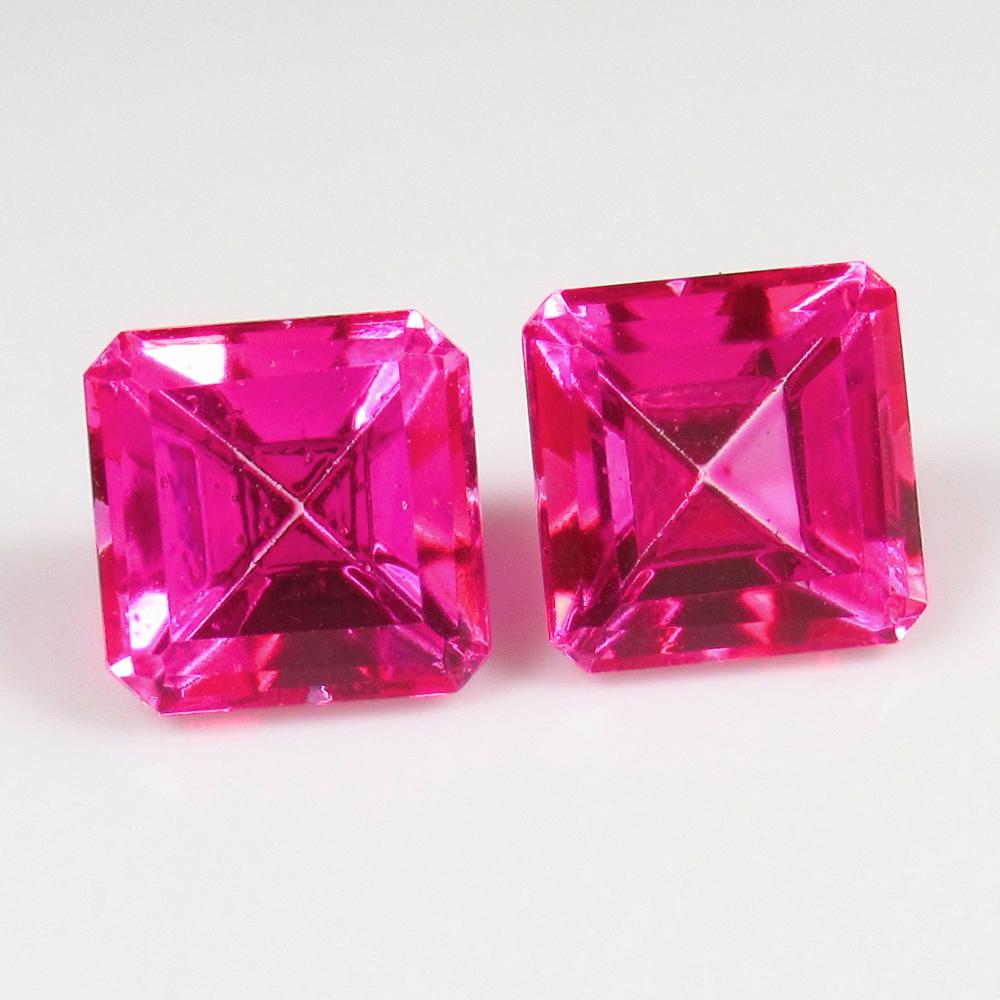 Natural Pink Topaz Pair - 6.76 Ct (1 of 2)