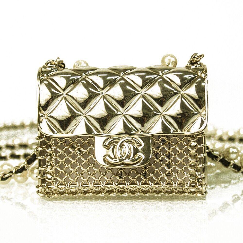 Chanel purse necklace deals