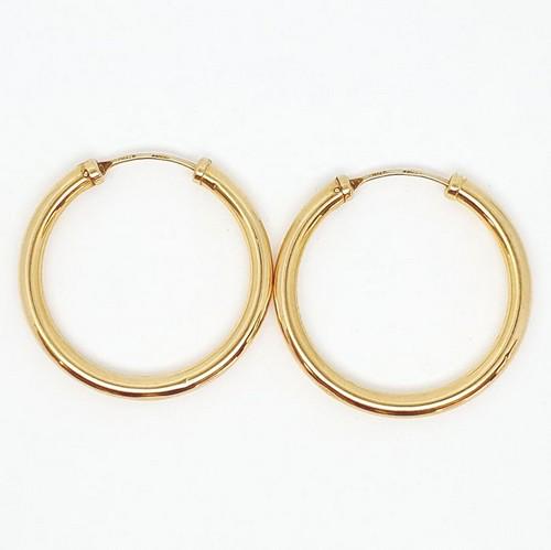 14K Plain Yellow gold - Earrings (1 of 5)