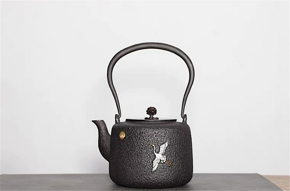 Japanese Showa Period Iron Kettle - Japanese Tea Ceremony (1 of 6)