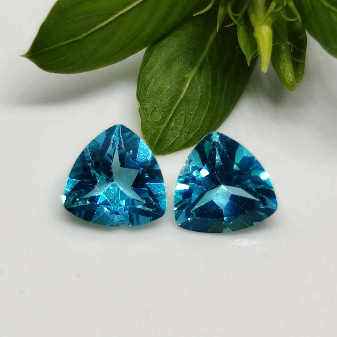 2.55 ct Rare Natural Paraiba Topaz Pair- Top Grade (1 of 2)