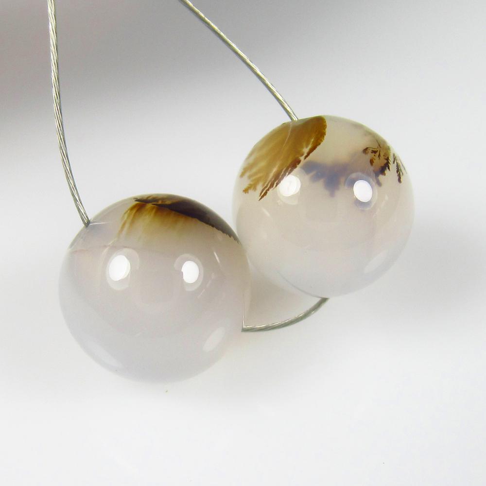 Natural Dendrite Opal Beads - 7.75 Ct (1 of 3)