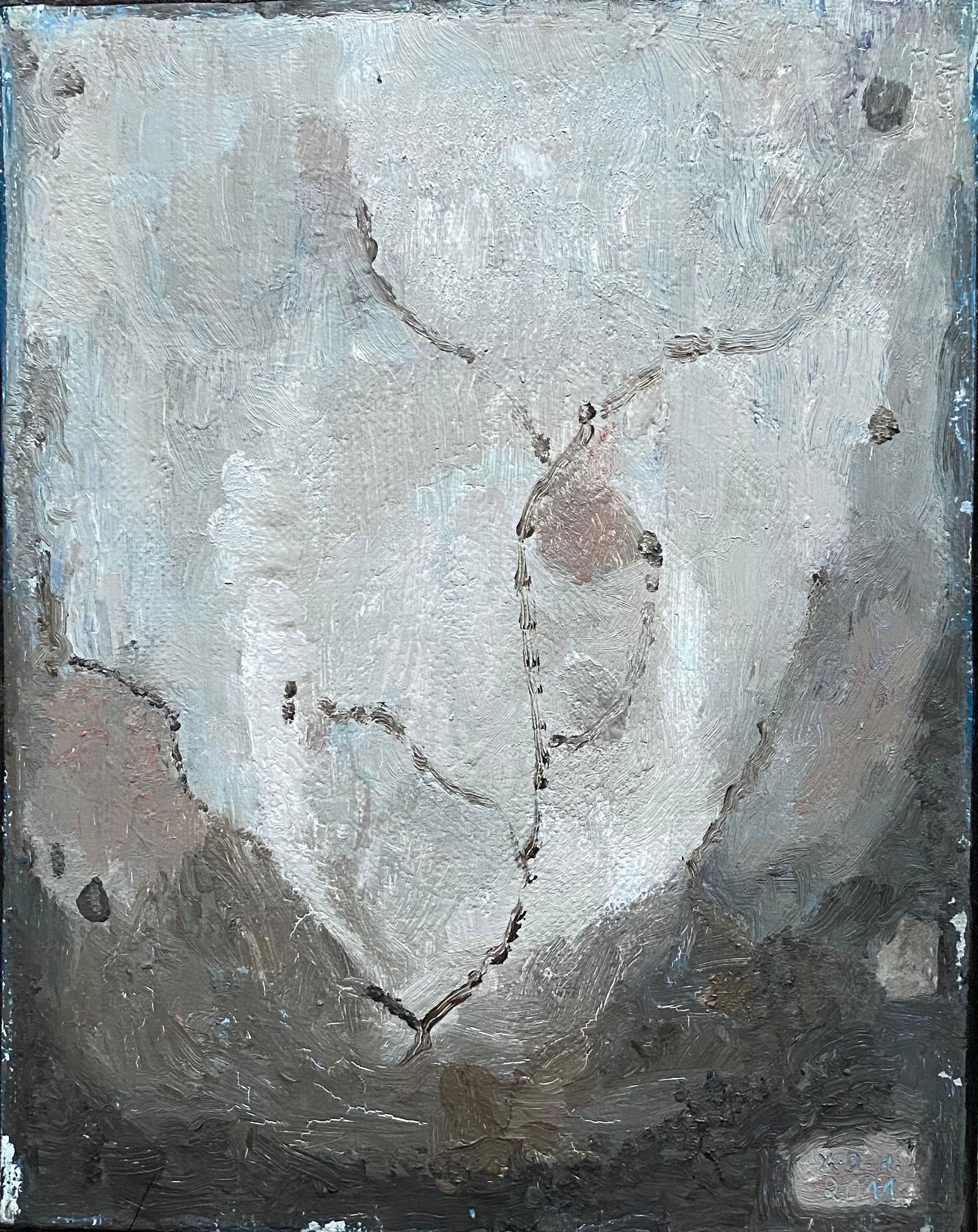 YVETTE DUBOIS-HABASQUE (1929-2016) FRENCH CUBIST ABSTRACT PAINTING c.2000s (1 of 6)