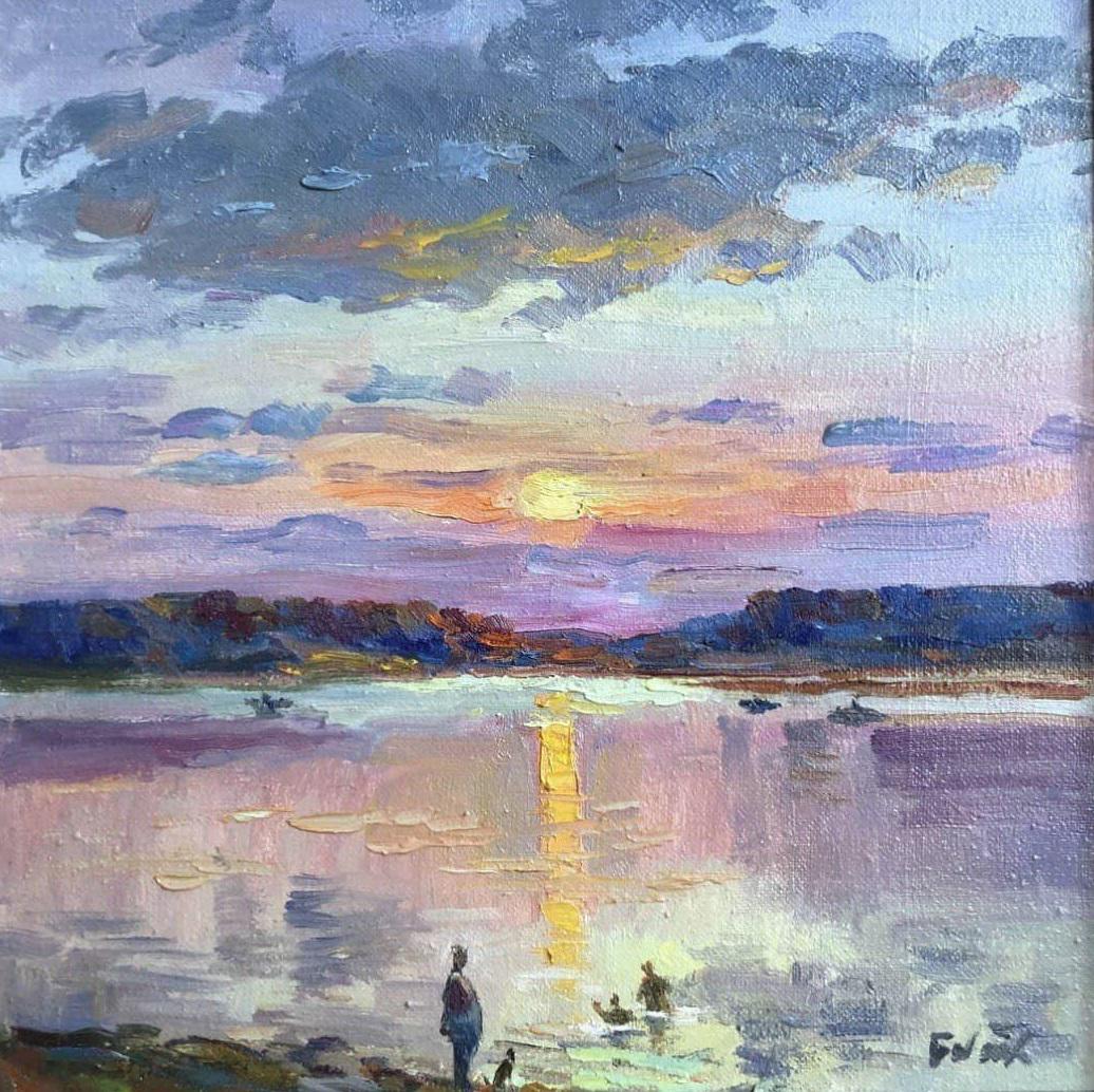 Oil painting Sunset Vyacheslav Babac (1 of 2)