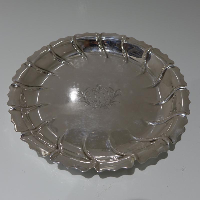 Mid 18th Century Antique George III Sterling Silver Strawberry Dish London 1765 Charles Hougham (1 of 6)